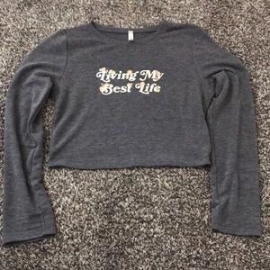 Women’s crop long sleeve shirt
